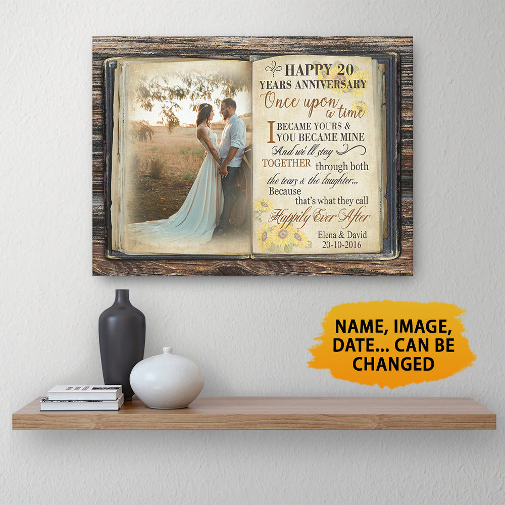 Happy 20 Year Anniversary - Once Upon A Time Canvas
