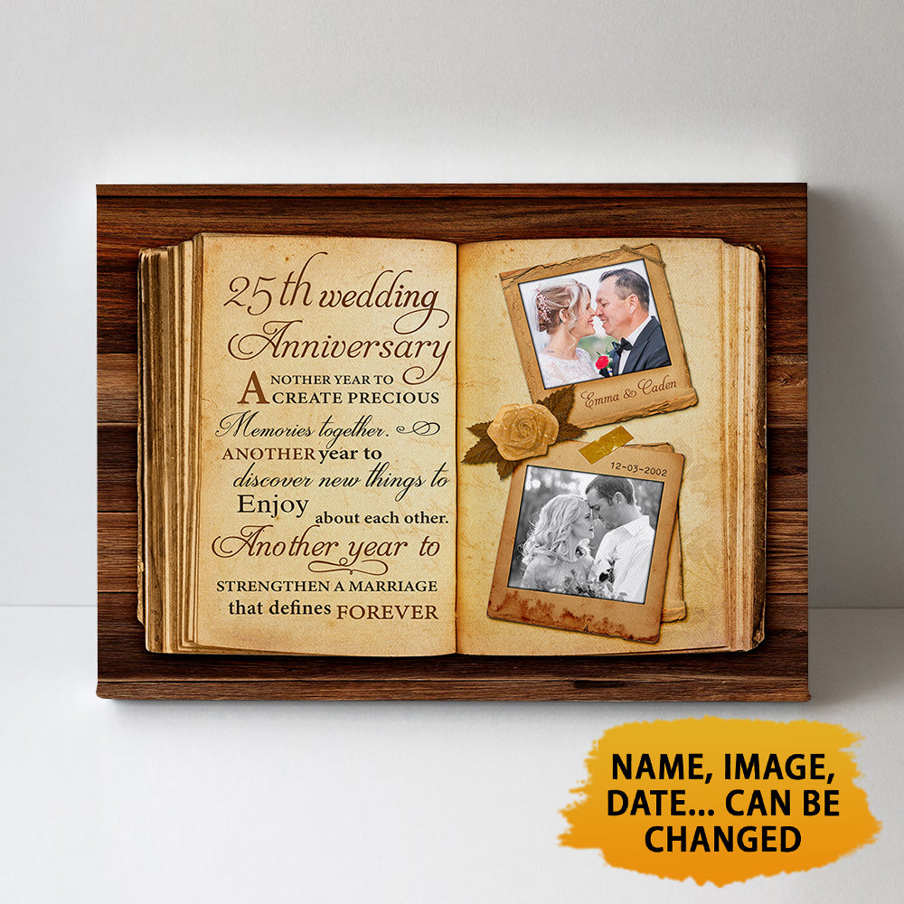 Personalized Just The Way You Are - 25th Anniversary Canvas