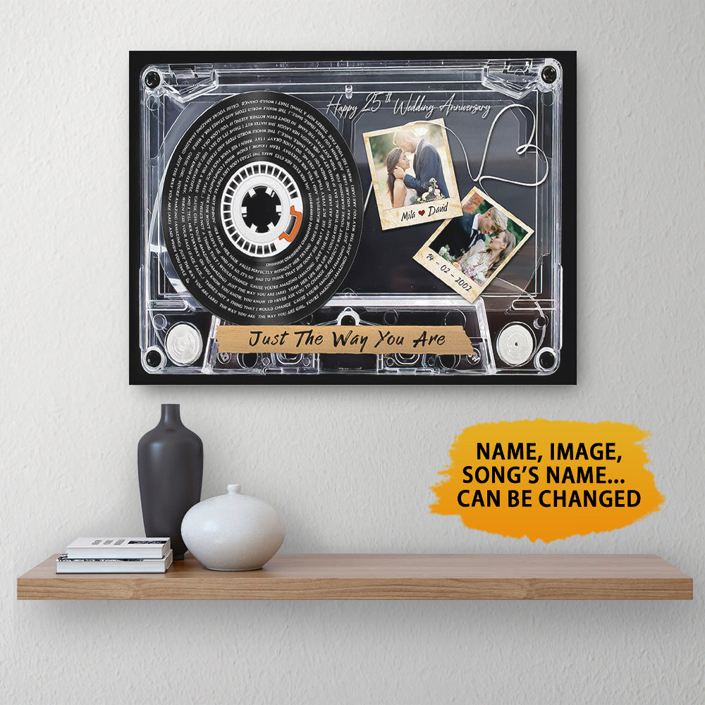 Personalized Just The Way You Are - Music Lyrics Song Anniversary Canvas