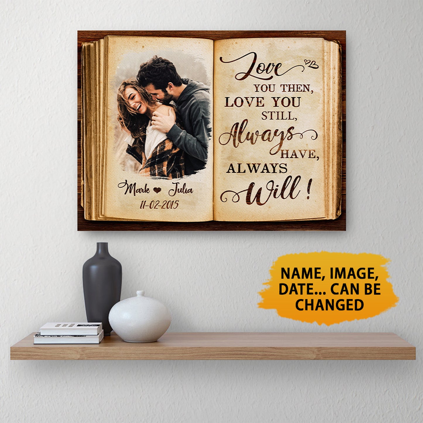 Love You Then , Love You Still Always Have, Always Will Canvas