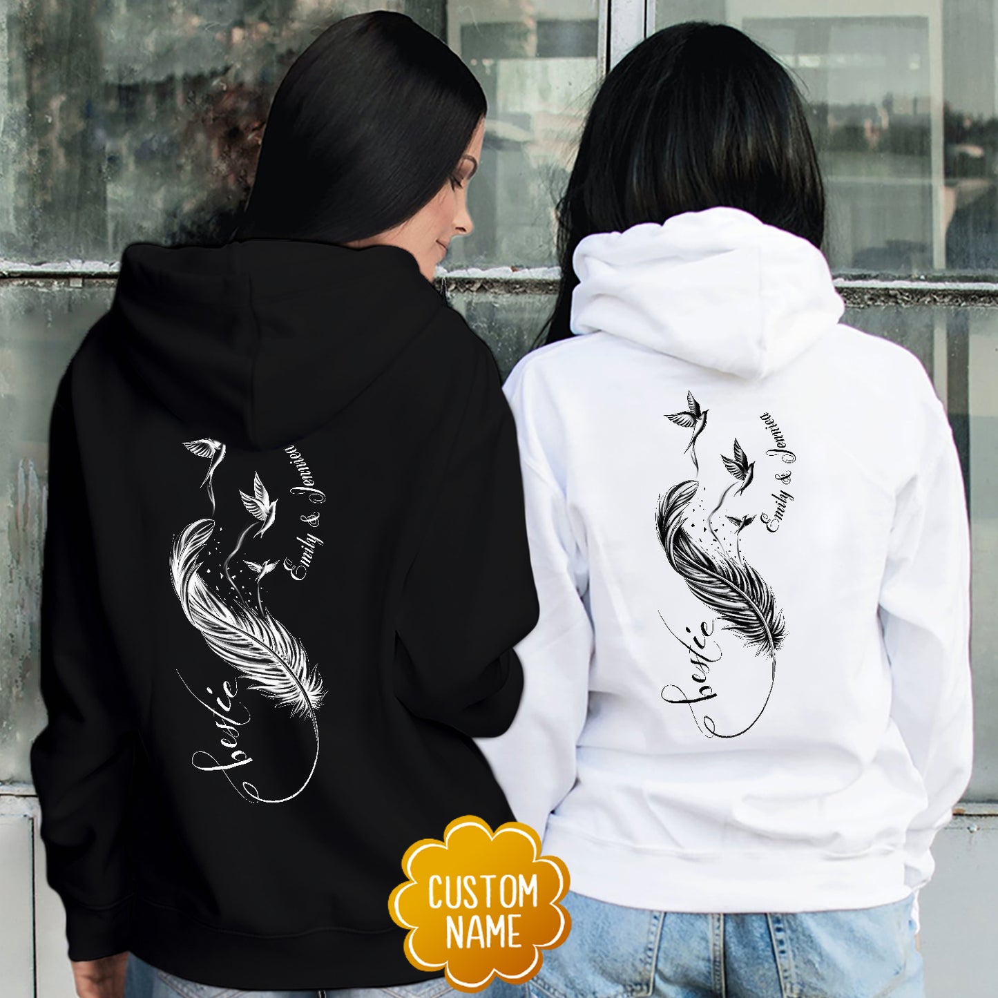 Custom Name Bestie Matching Hoodie Matching Hoodie 3