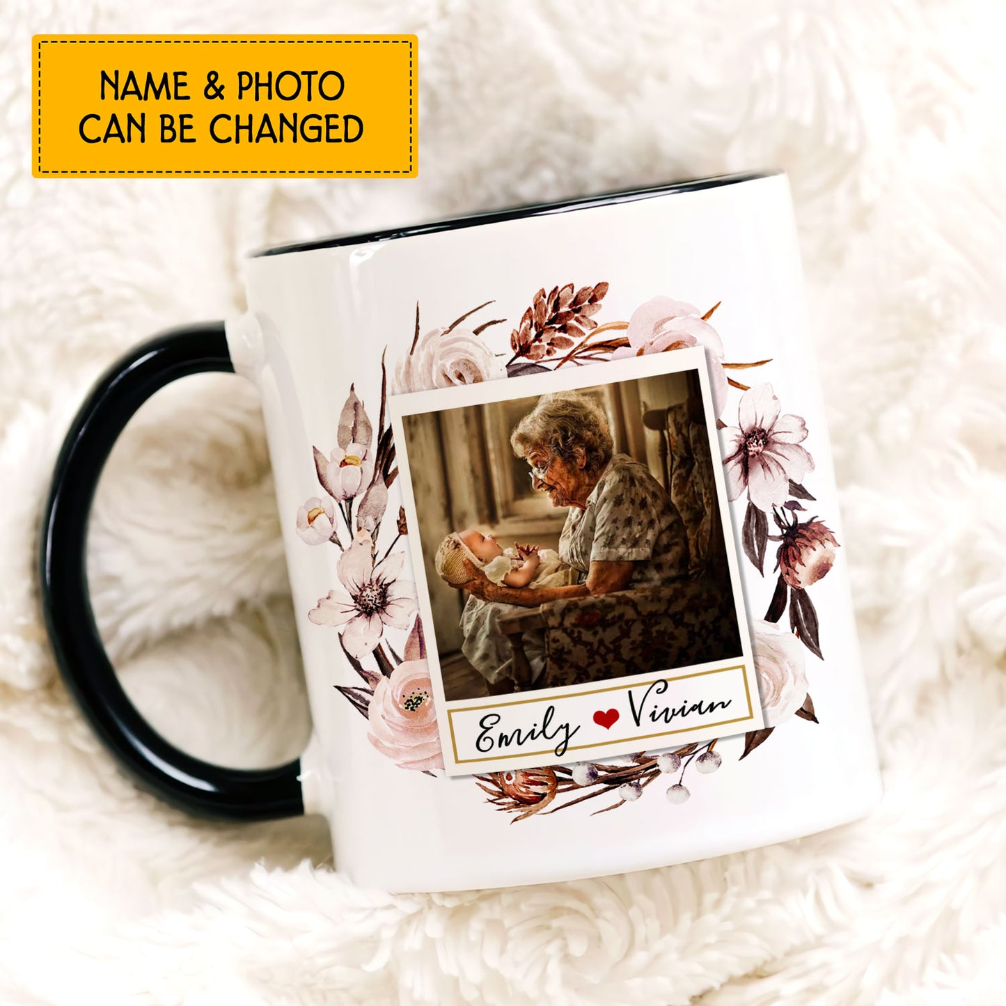 You Put The Great In Great Grandma Custom Mug With Your Name & Photo