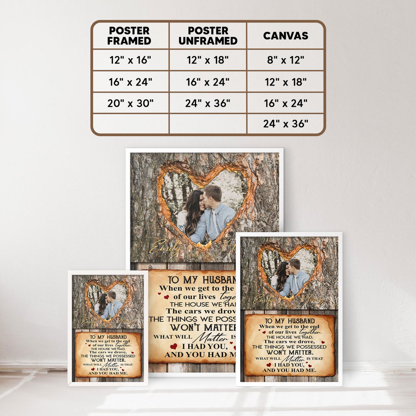 To My Husband When We Get To The End Of Our Lives Together Poster