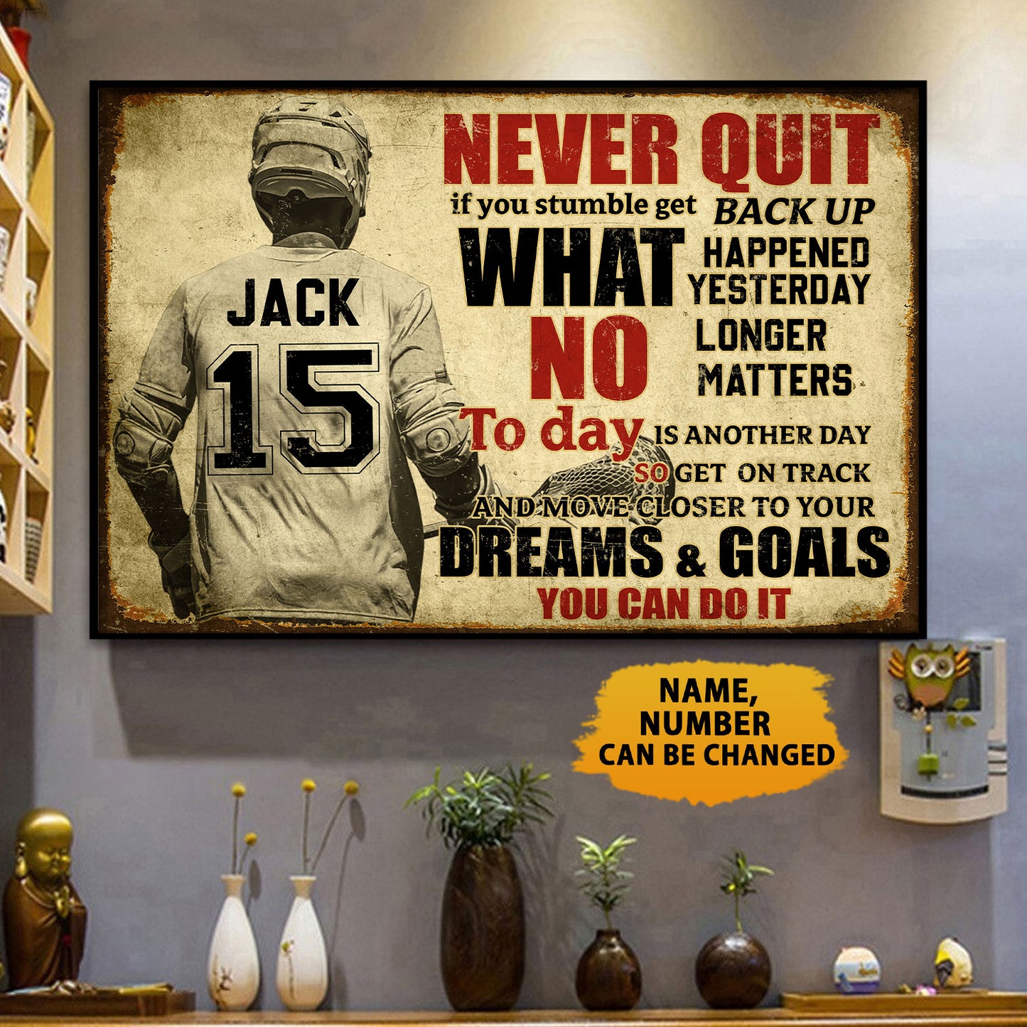 Never Quit If You Stumble Get Back Up Personalizedwitch Poster
