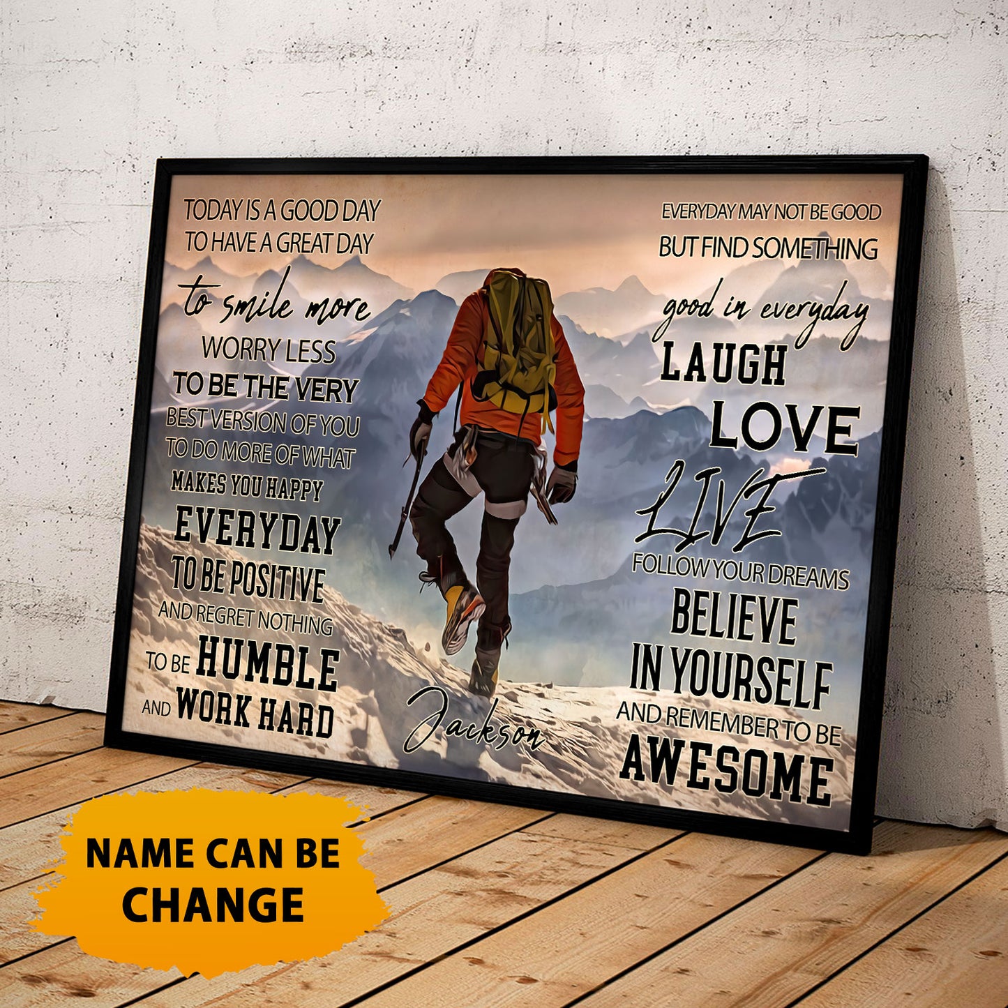 Hiking Today Is Good Day Personalizedwitch Poster For Hiking Lover