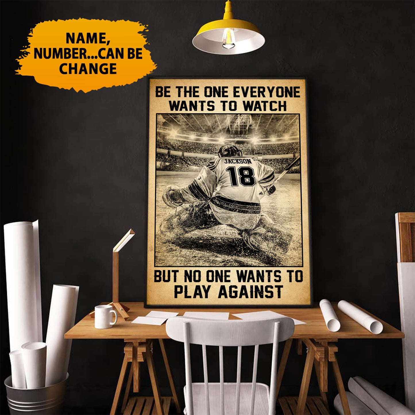 Hockey Be The One Everyone Wants To Watch Personalizedwitch Poster