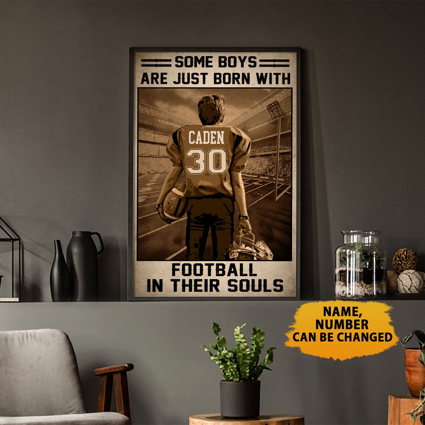 Some Boys Are Just Born With Football In Their Souls Poster
