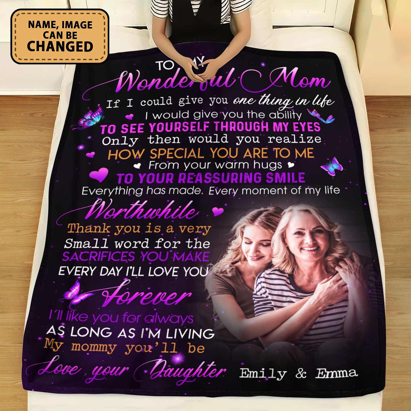 To My Wonderful Mom How Special You Are To Me Fleece Blanket