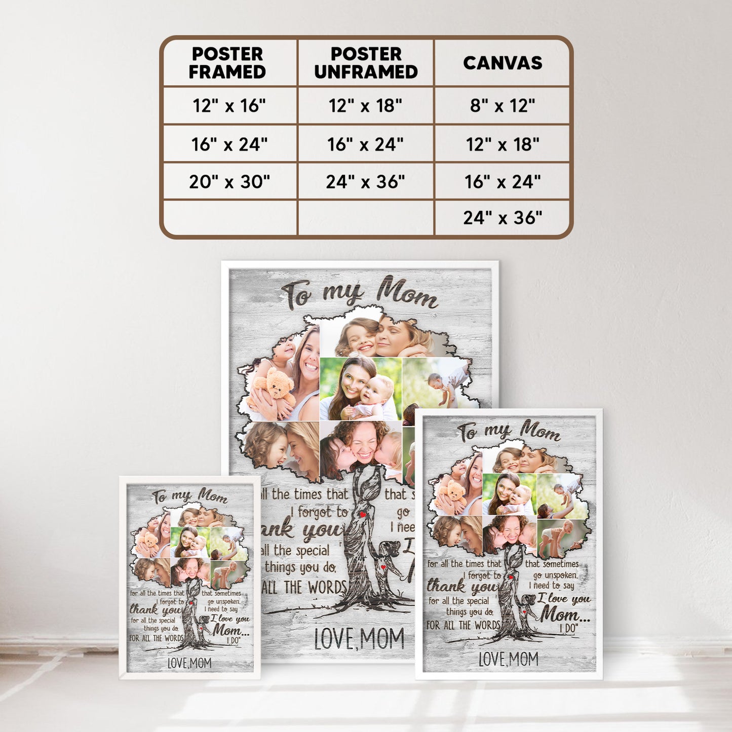 Thank You For All The Special Things You Do Personalized Vertical Poster