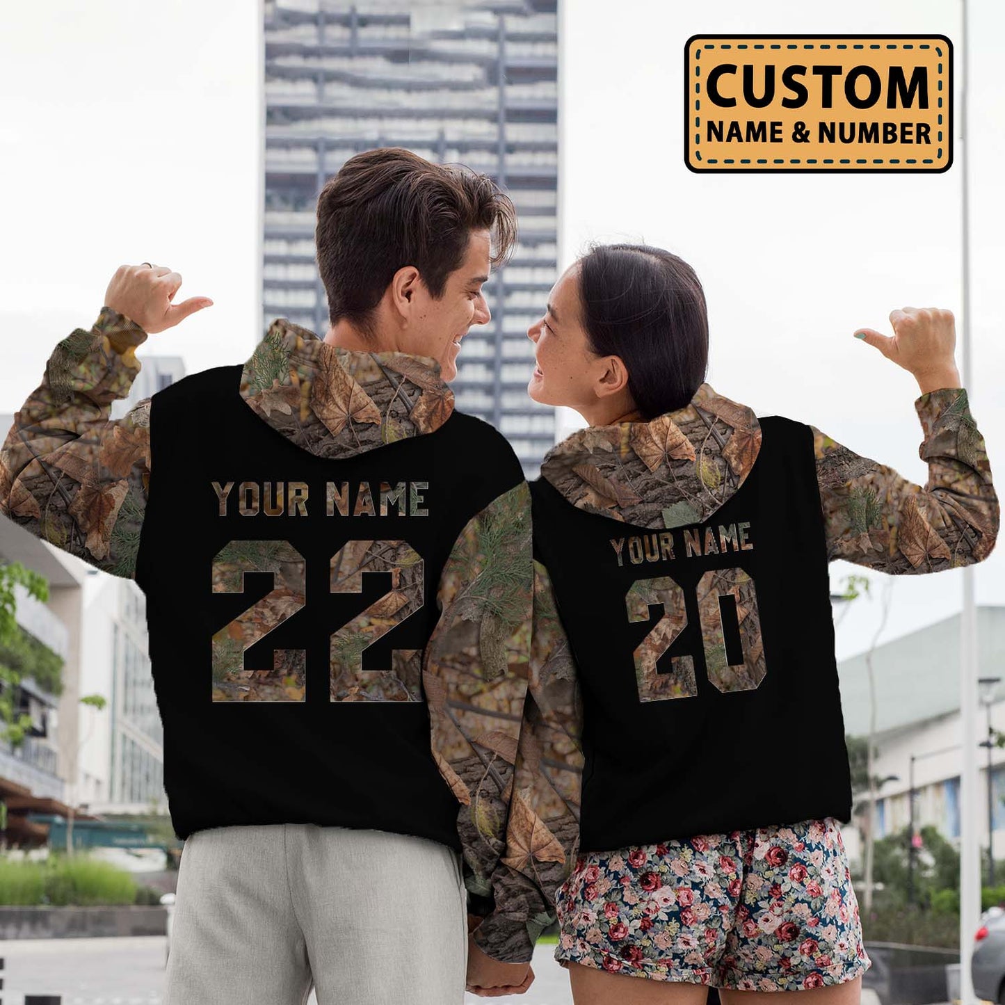 Personalized Bonnie And Clyde Custom Number Name Matching Couple Hoodie Personalizedwitch For Couple 2