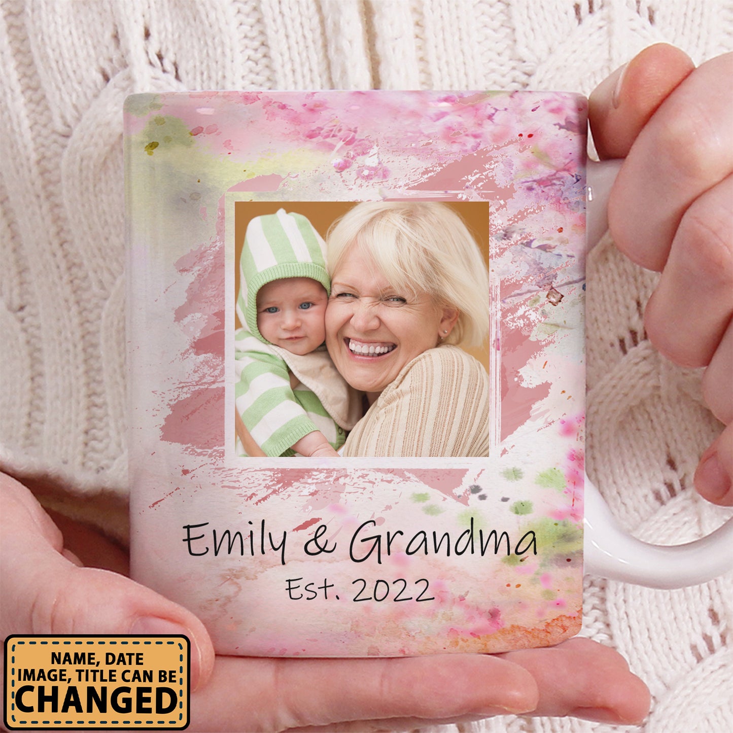 Personalized A Grandmother's Love Flows Down Through The Generations New Grandma Gifts Custom Grandkids Photo, Names Personalizedwitch