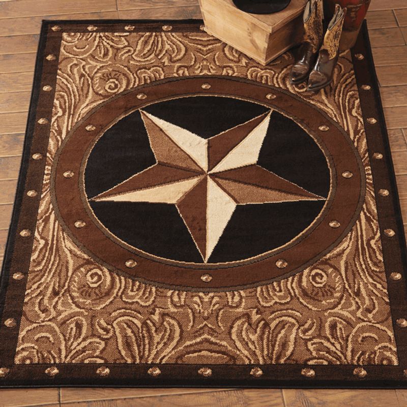 Texas Star Cowboy Rectangle Rug