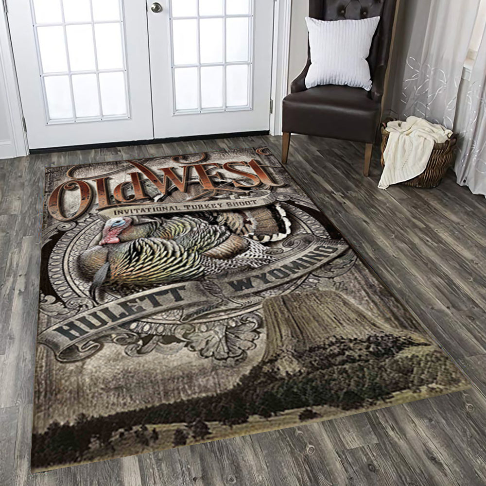 Turkey Hunting Rectangle Rug