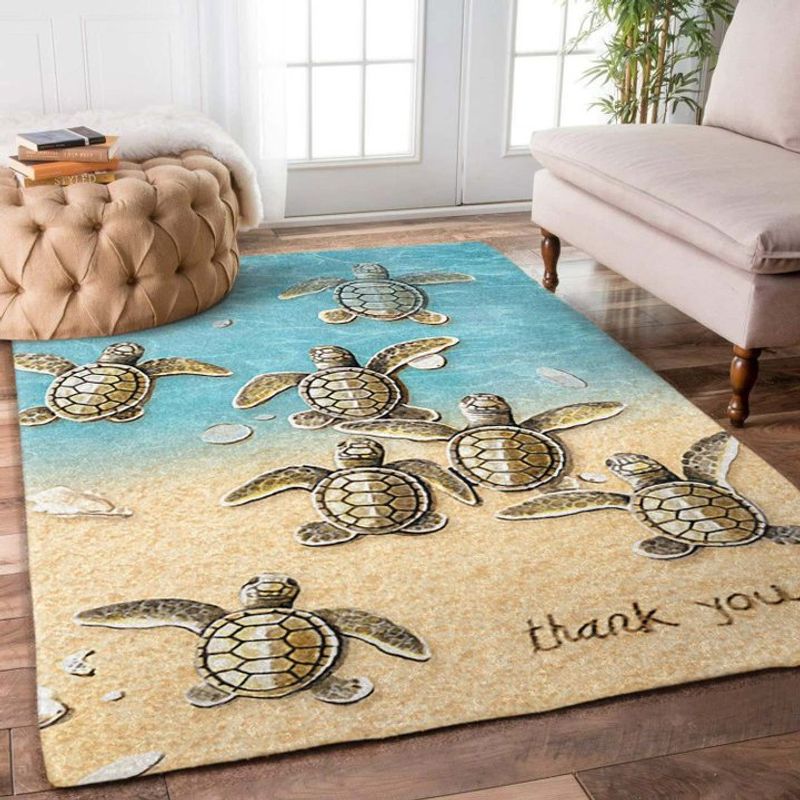 Turtle Thank You Rectangle Rug