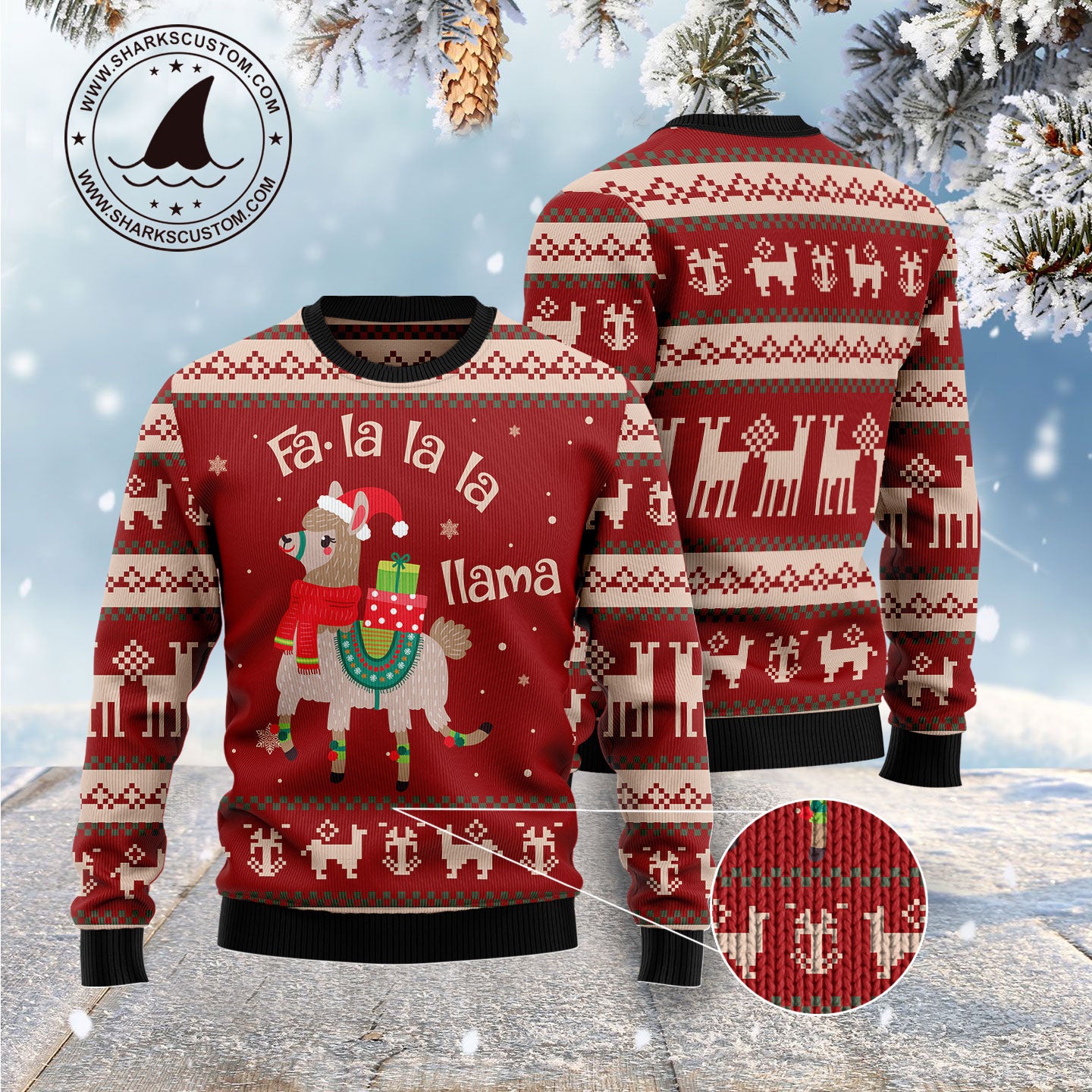 Fa-La-La-Llama G5119 Ugly Christmas Sweater