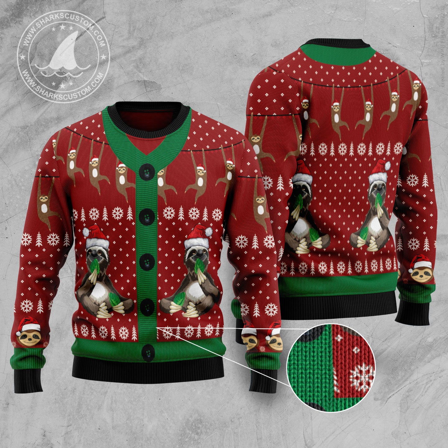 Sloth Sloth TG5127 unisex womens & mens, couples matching, friends, sloth lover, funny family ugly christmas holiday sweater gifts (plus size available)