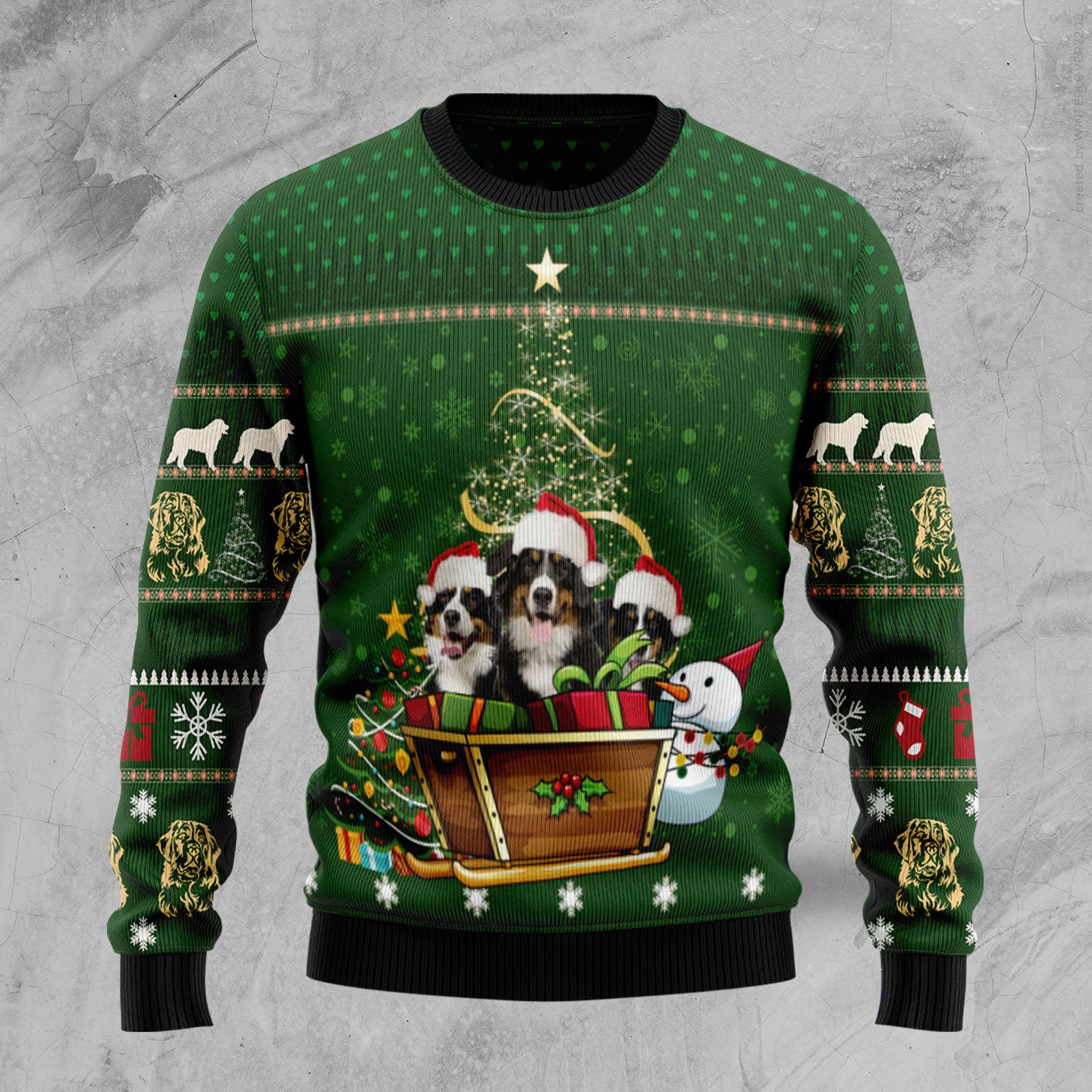 Bernese Mountain Dog Group Xmas TY3010 Ugly Christmas Sweater –  PERSONALIZEDWITCH