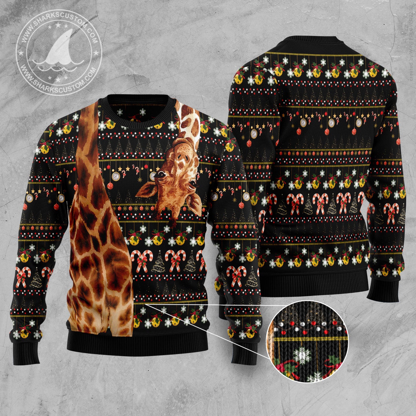 Giraffe Funny TY1211 Ugly Christmas Sweater