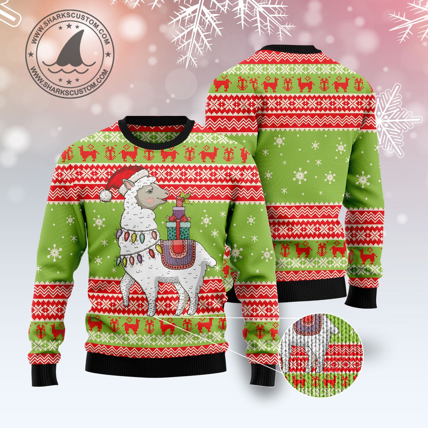 Love Llama G5114 Ugly Christmas Sweater