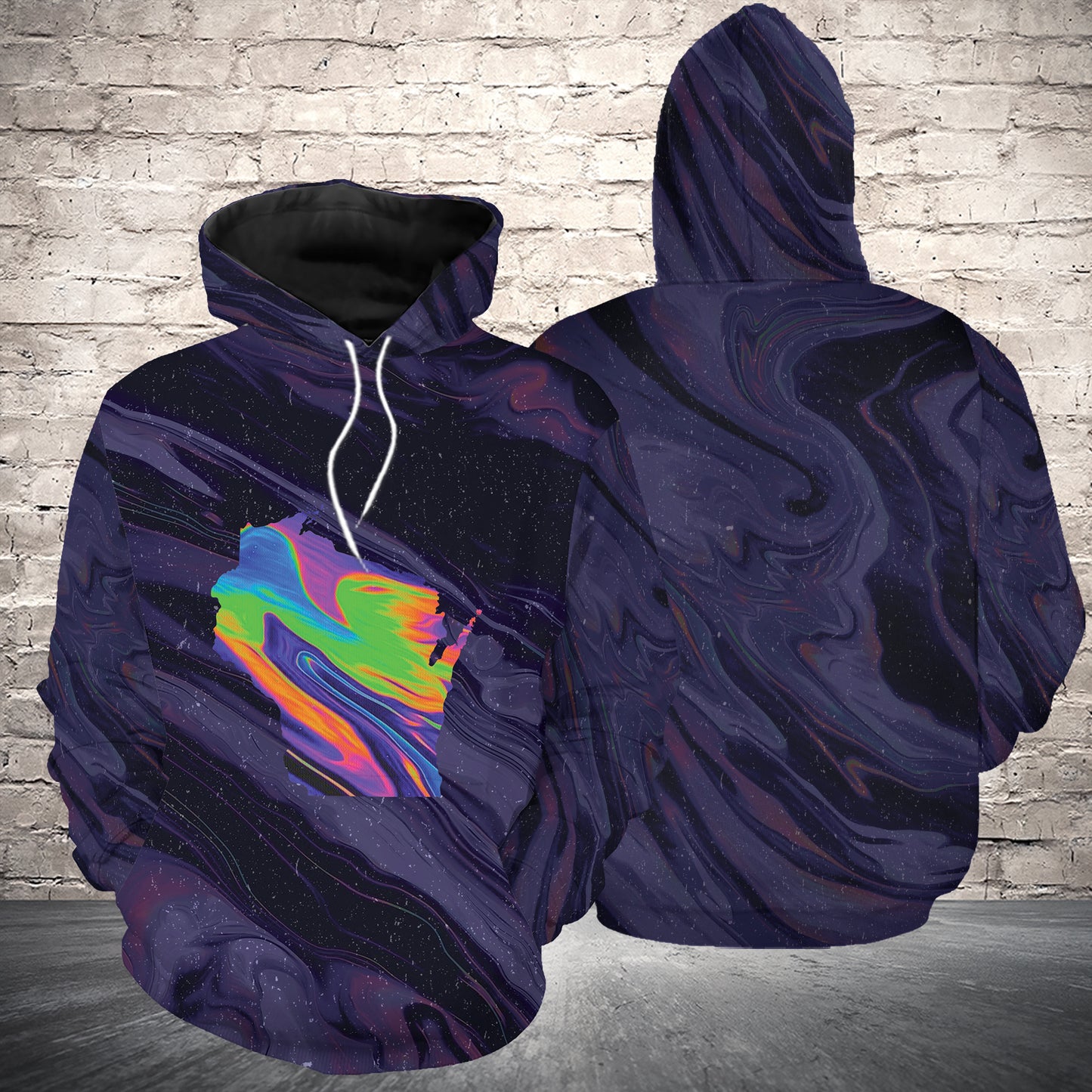 Awesome Wisconsin G5105 - All Over Print Unisex Hoodie