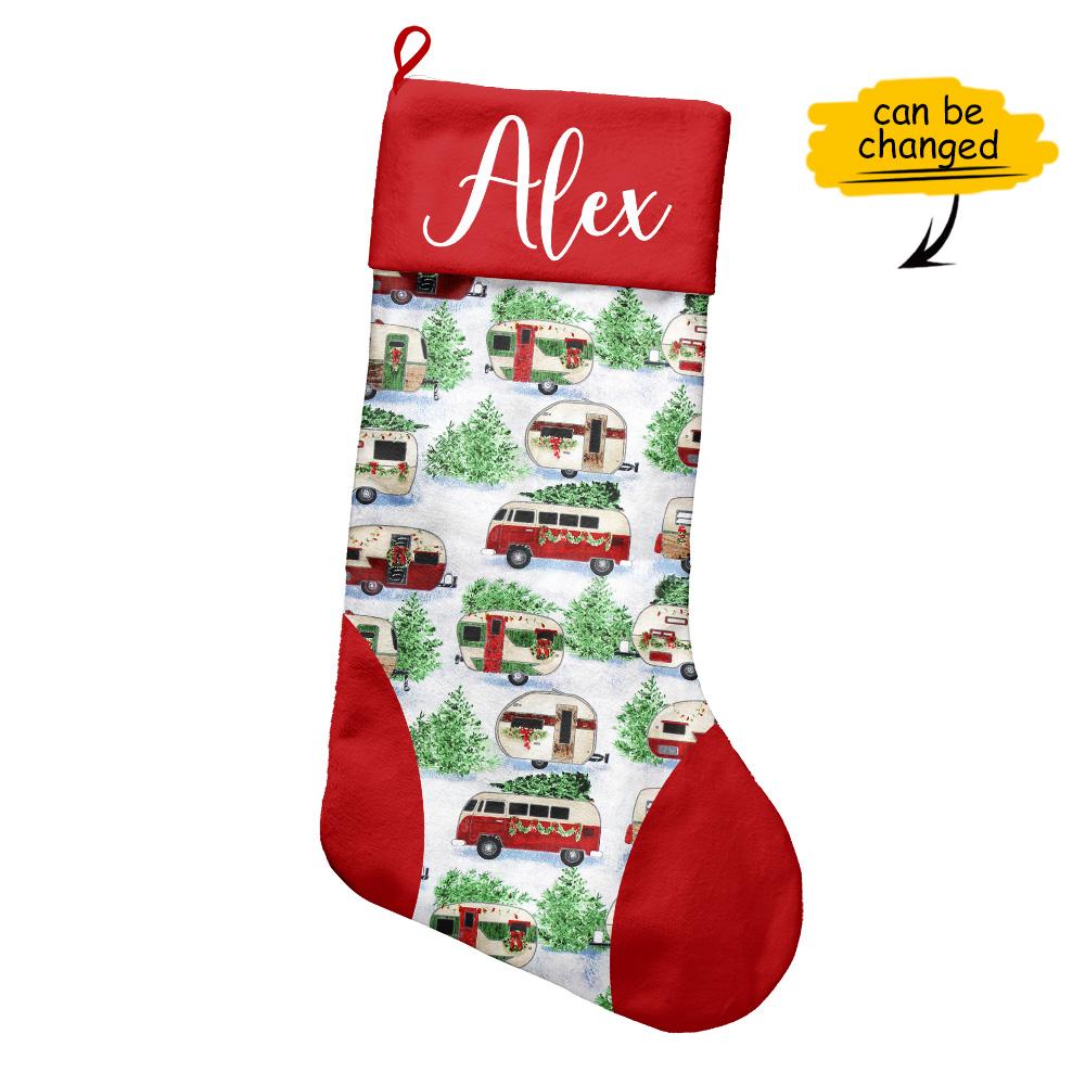 Caravan Custom Name Personalizedwitch Christmas Stocking
