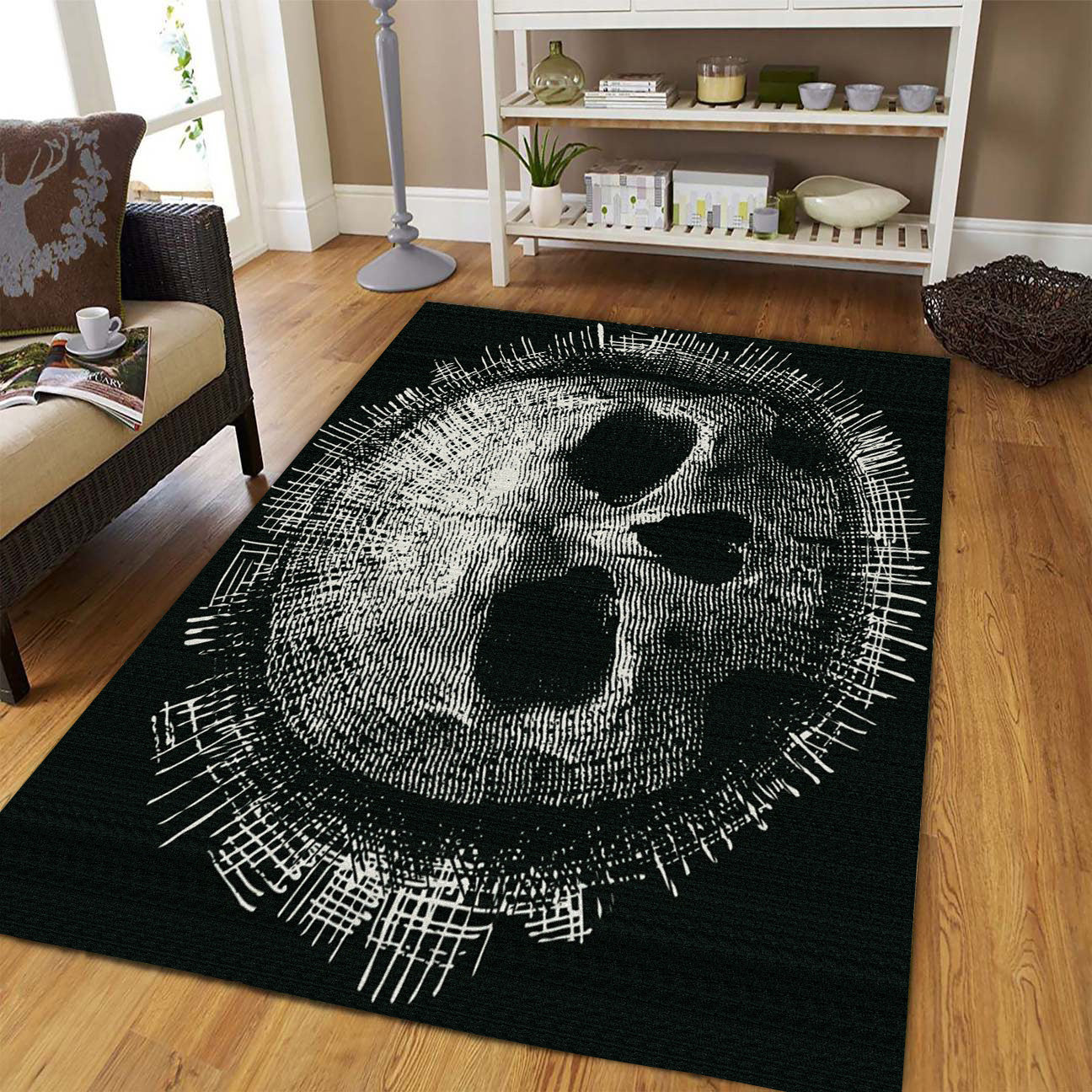Skull Art Rectangle Rug