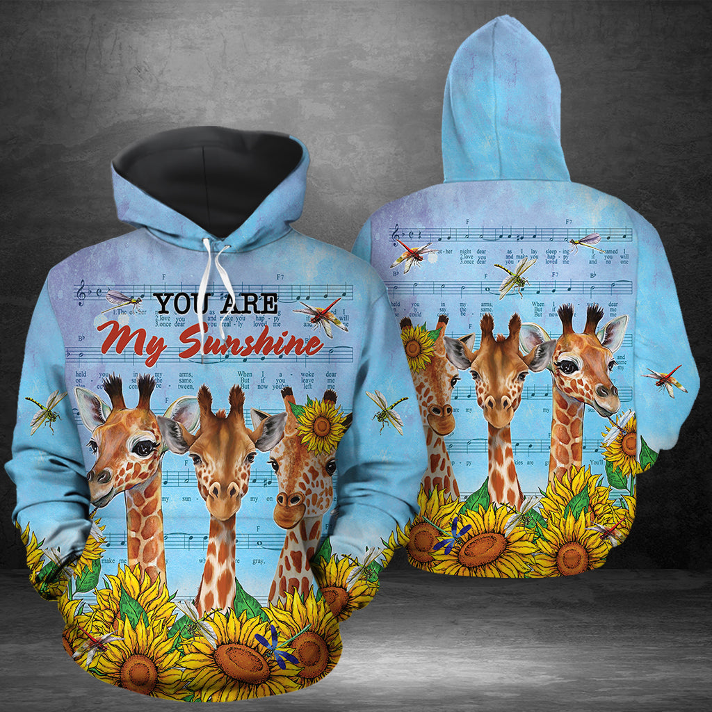 Giraffe You Are My Sunshine G51029 - All Over Print Unisex Hoodie
