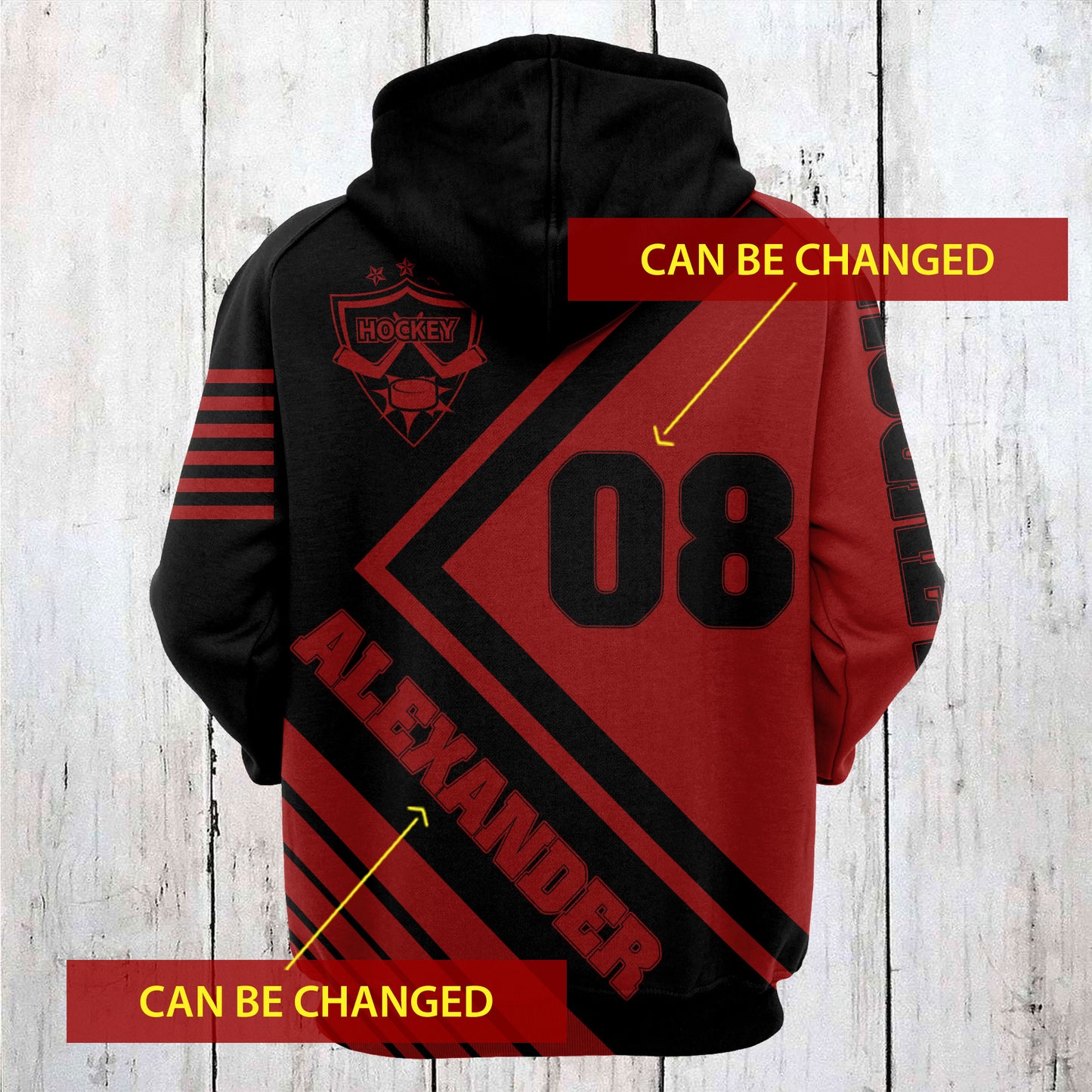 Hockey Born To Play T2110 - All Over Print Unisex Hoodie