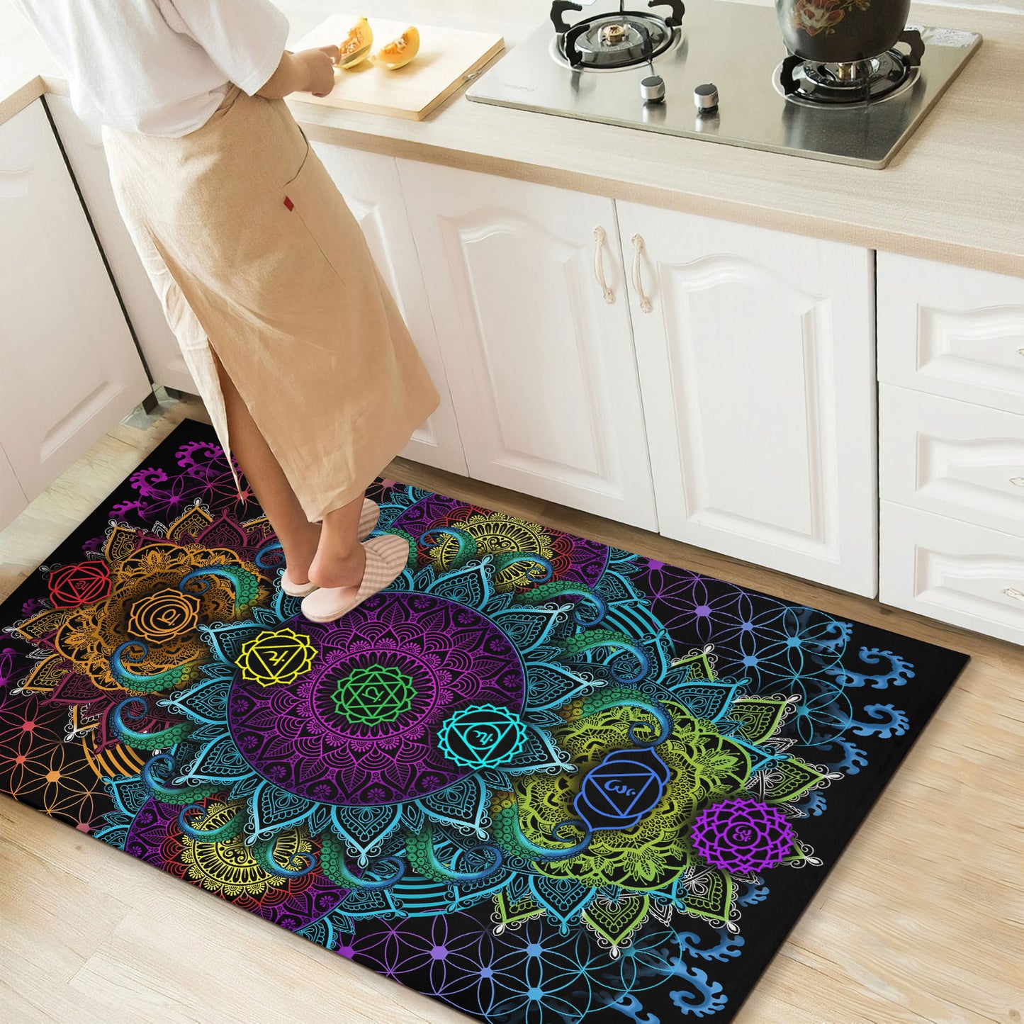 Meditation Chakra - Rectangle Rug