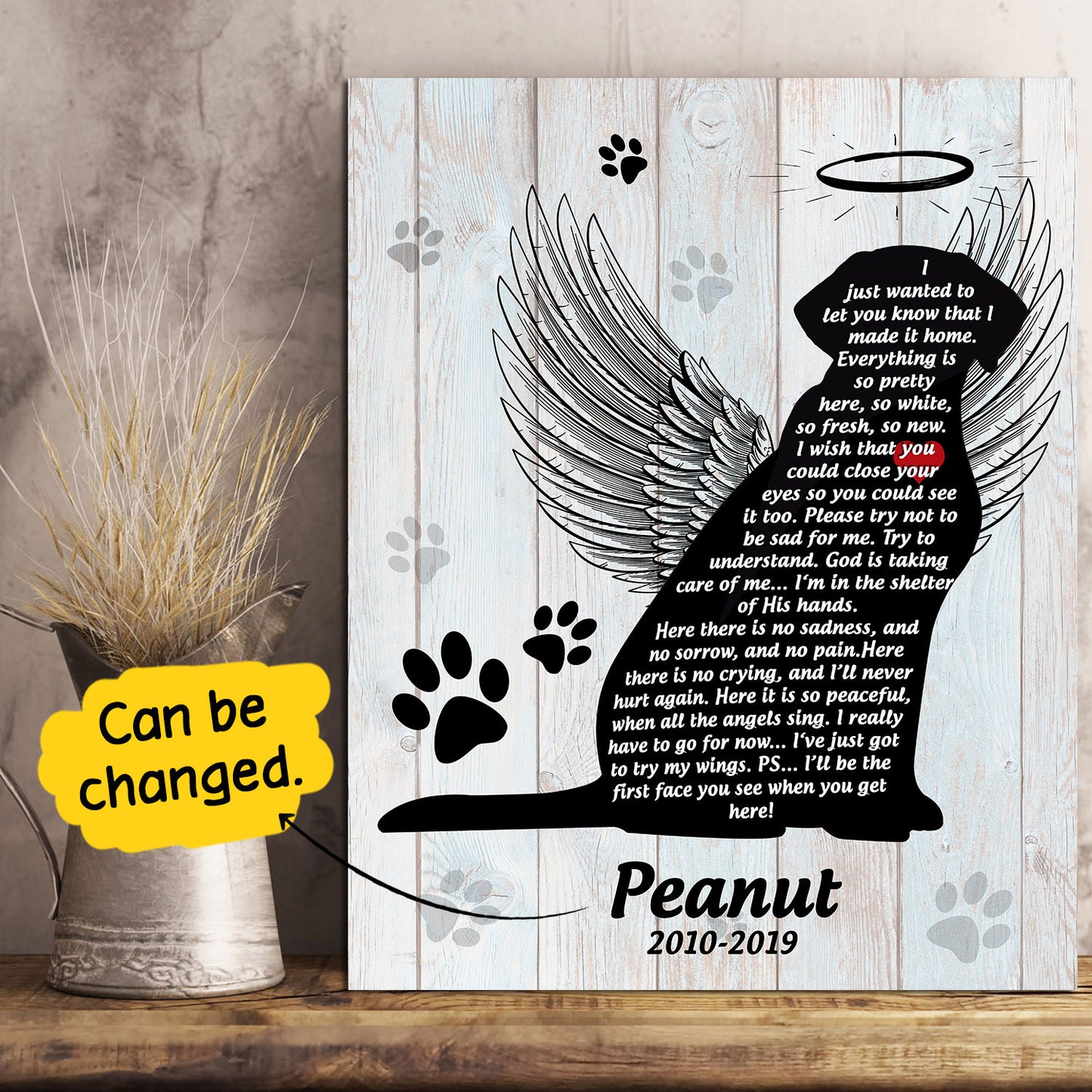 Custom Personalized Memorial Canvas print wall art unique meaningful family friends dog pet lovers gift ideas - Dog I Made It Home TY2203213