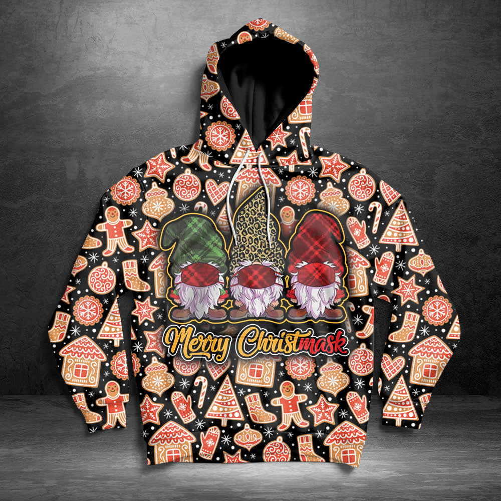 Nordic gnomes Christmask HT171102 - All Over Print Unisex Hoodie