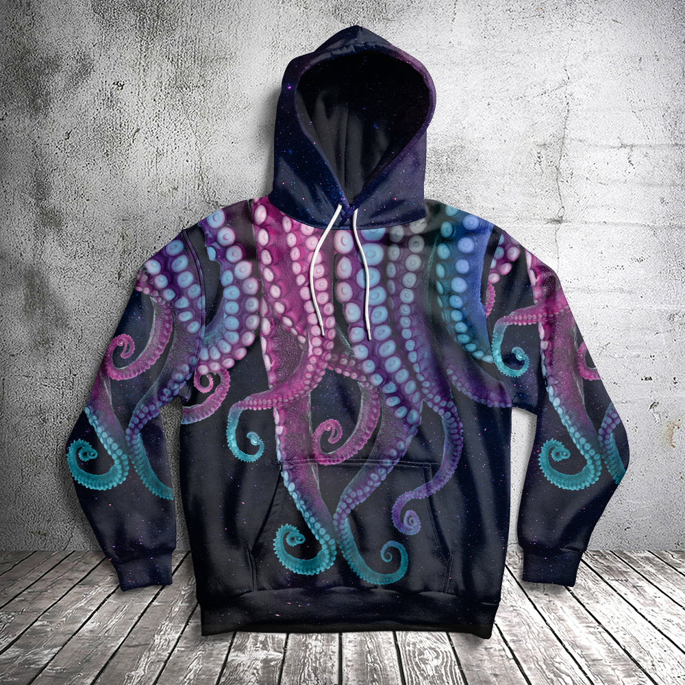 Octopus HT251107 Unisex womens & mens, couples matching, friends, funny family sublimation 3D hoodie christmas holiday gifts (plus size available)