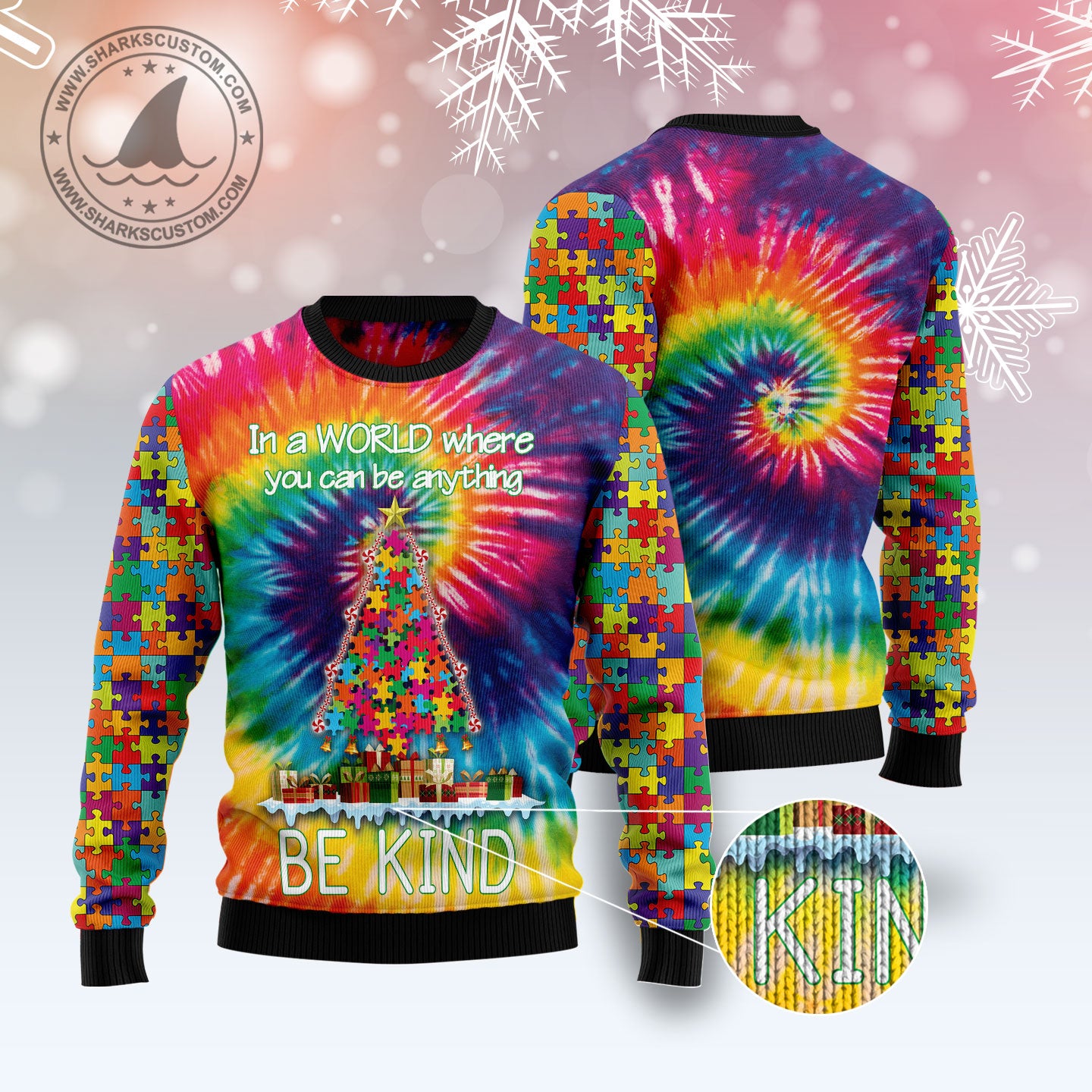 Autism Christmas Tree T0511 Ugly Christmas Sweater