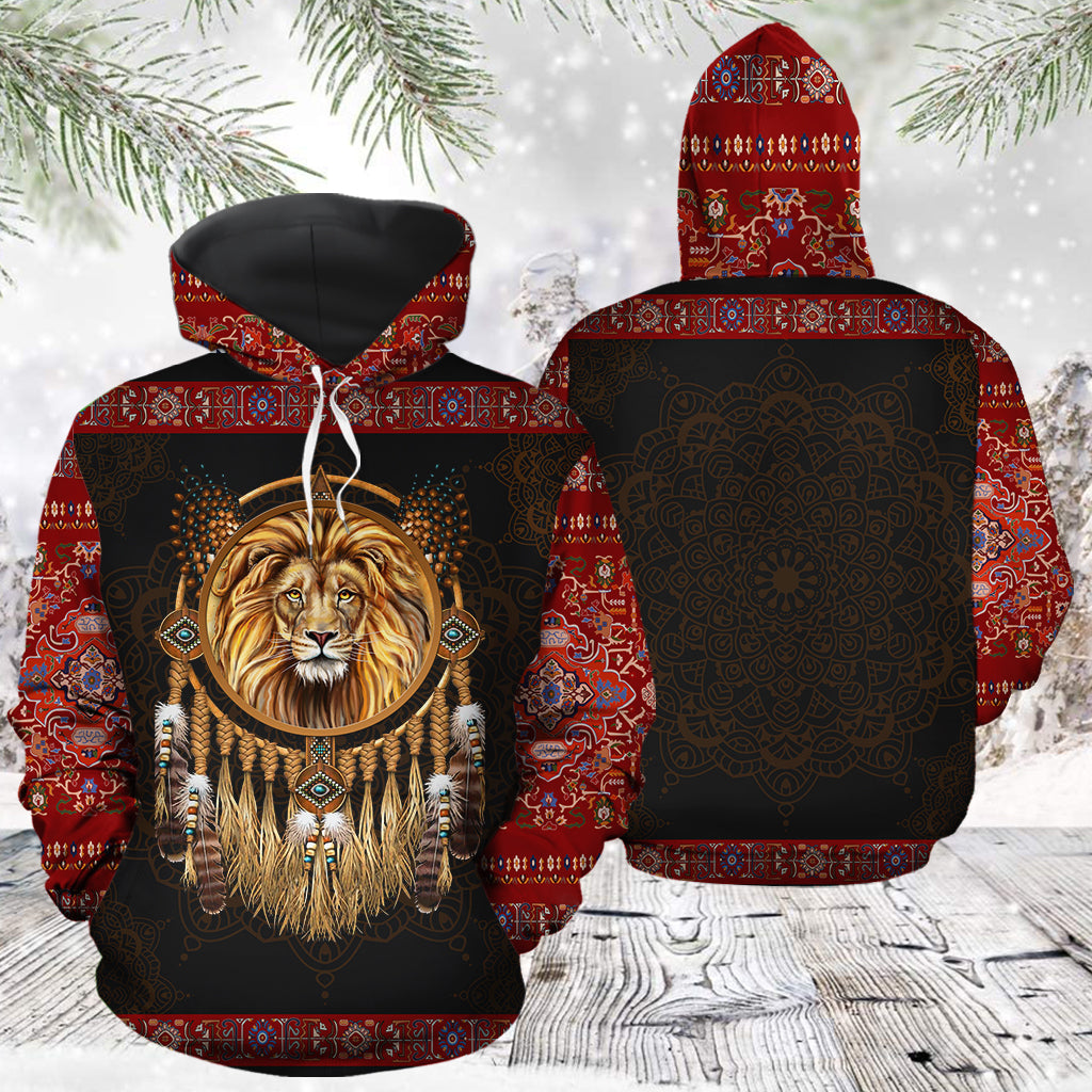 Lion Dreamcatcher T1811 - All Over Print Unisex Hoodie