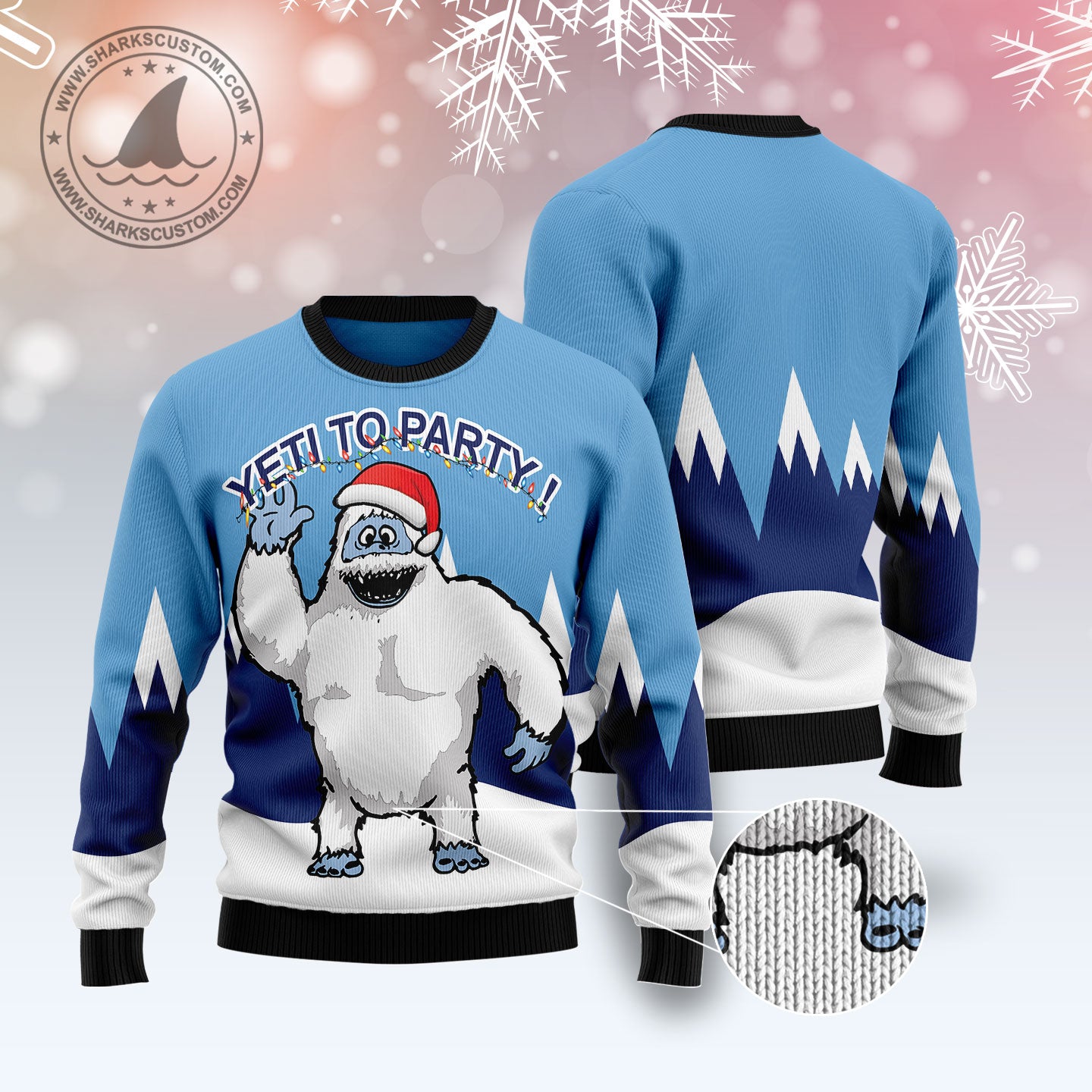 Bigfoot Party T1510 Ugly Christmas Sweater