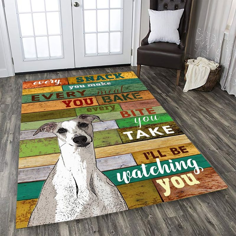 Whippet Stalker Rectangle Rug
