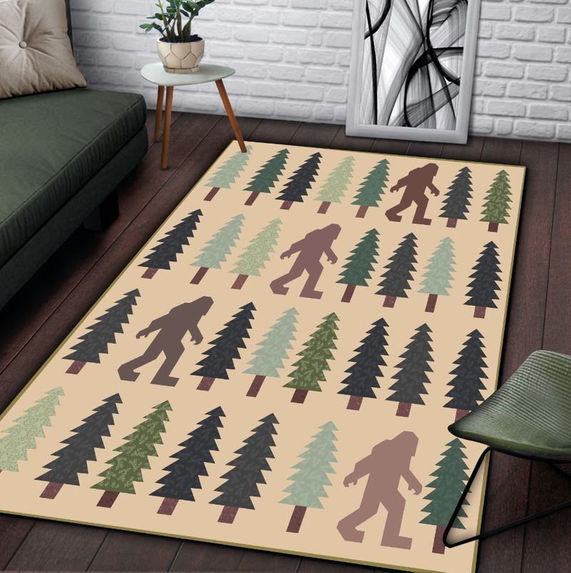 Finding Bigfoot Rectangle Rug
