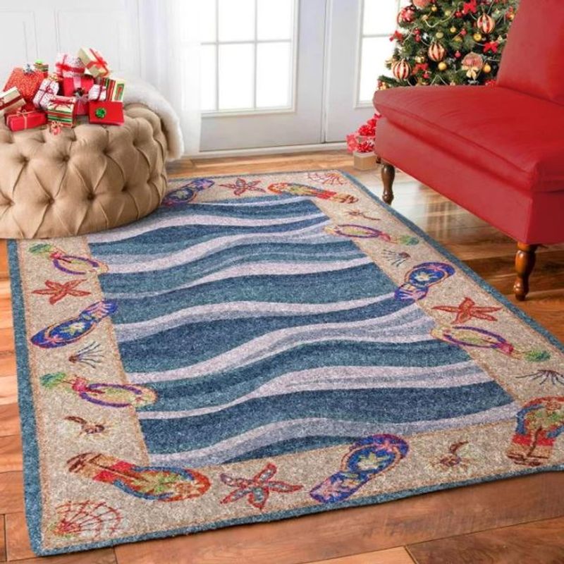 Cute Flip-flops Rectangle Rug 26