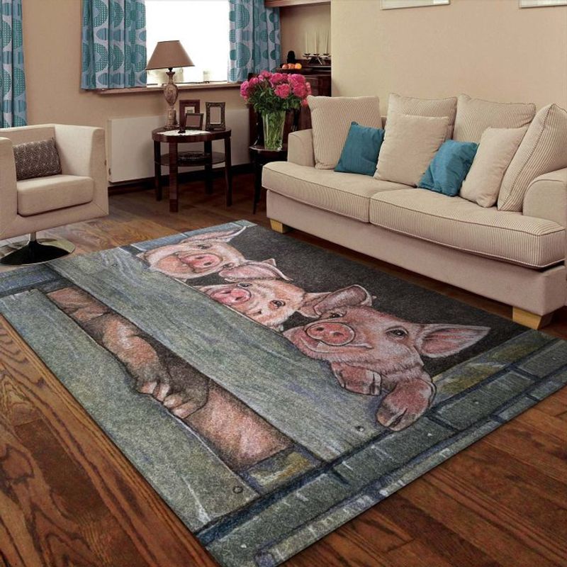 Cute Pig Rectangle Rug 26