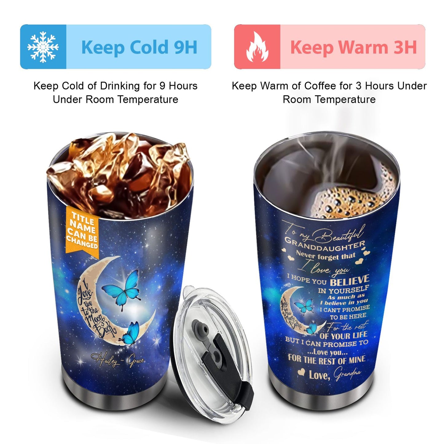 To My Beautiful Granddaughter Never Forget That I Love You 20Oz Tumbler