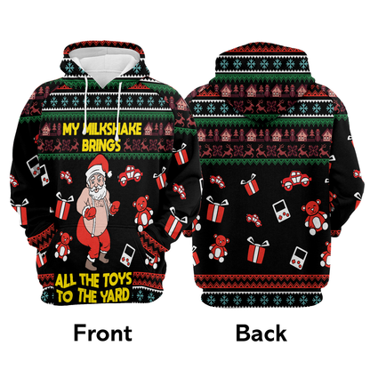 My Milkshake Bring Christmas All Over Print Unisex Hoodie