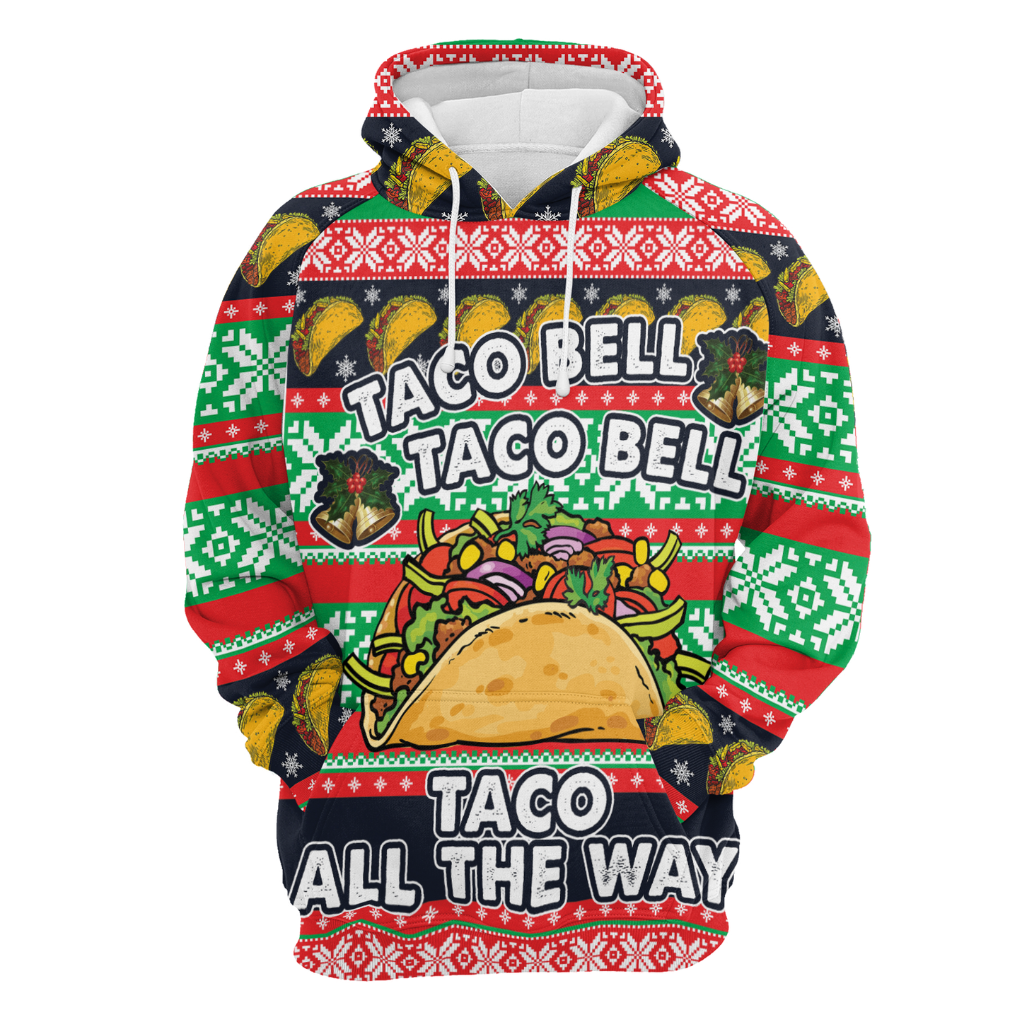 Tacos Taco Bell All Over Print Unisex Hoodie