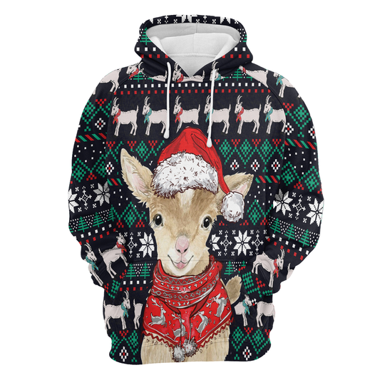 Cute Goat All Over Print Unisex Hoodie