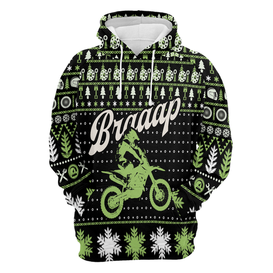 Braaap Moto All Over Print Unisex Hoodie