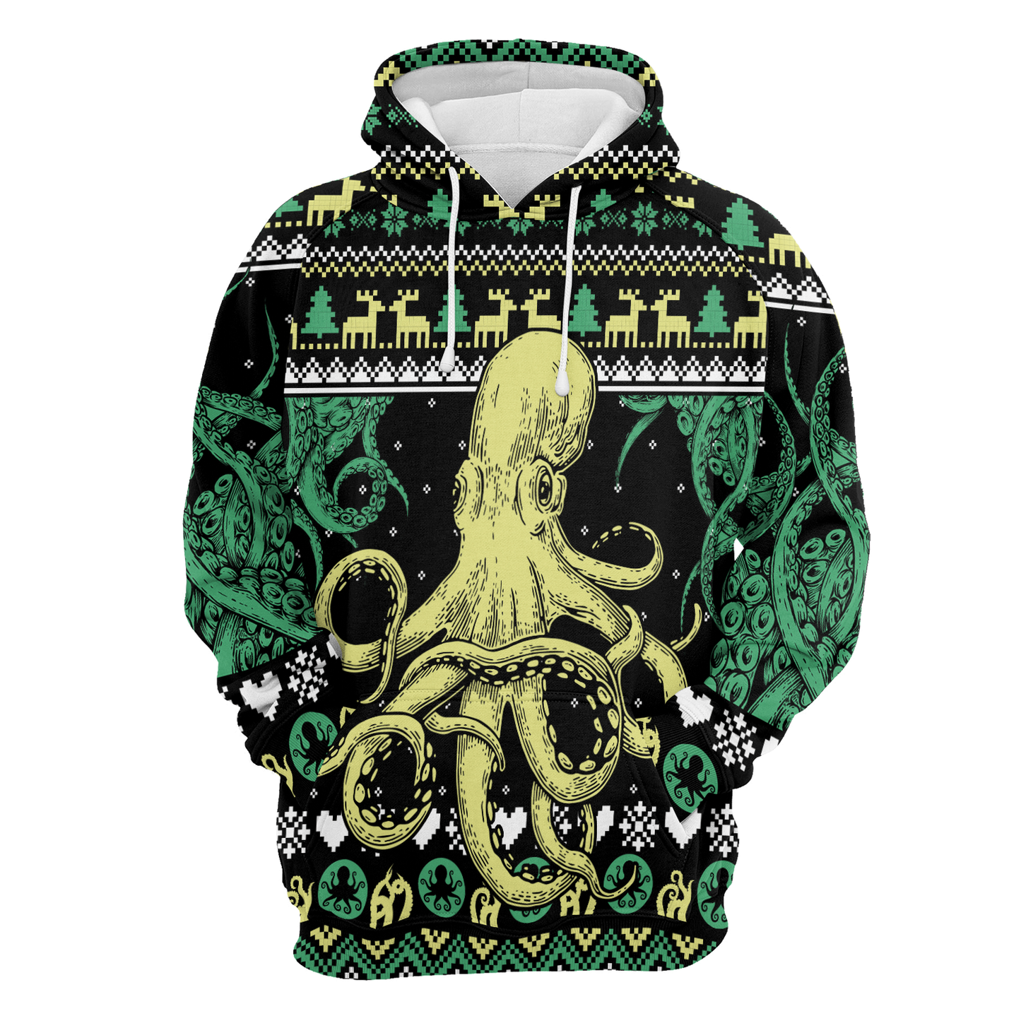 Cool Octopus All Over Print Unisex Hoodie