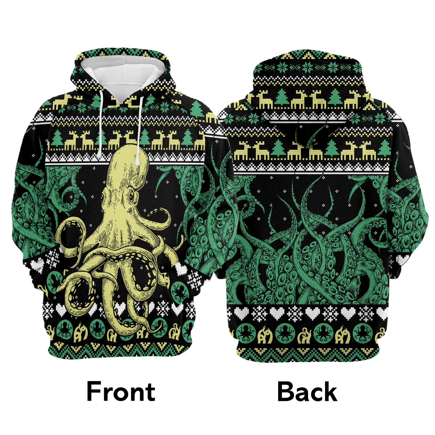 Cool Octopus All Over Print Unisex Hoodie