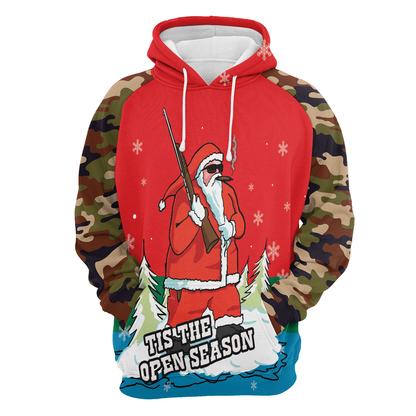 Santa Hunter All Over Print Unisex Hoodie