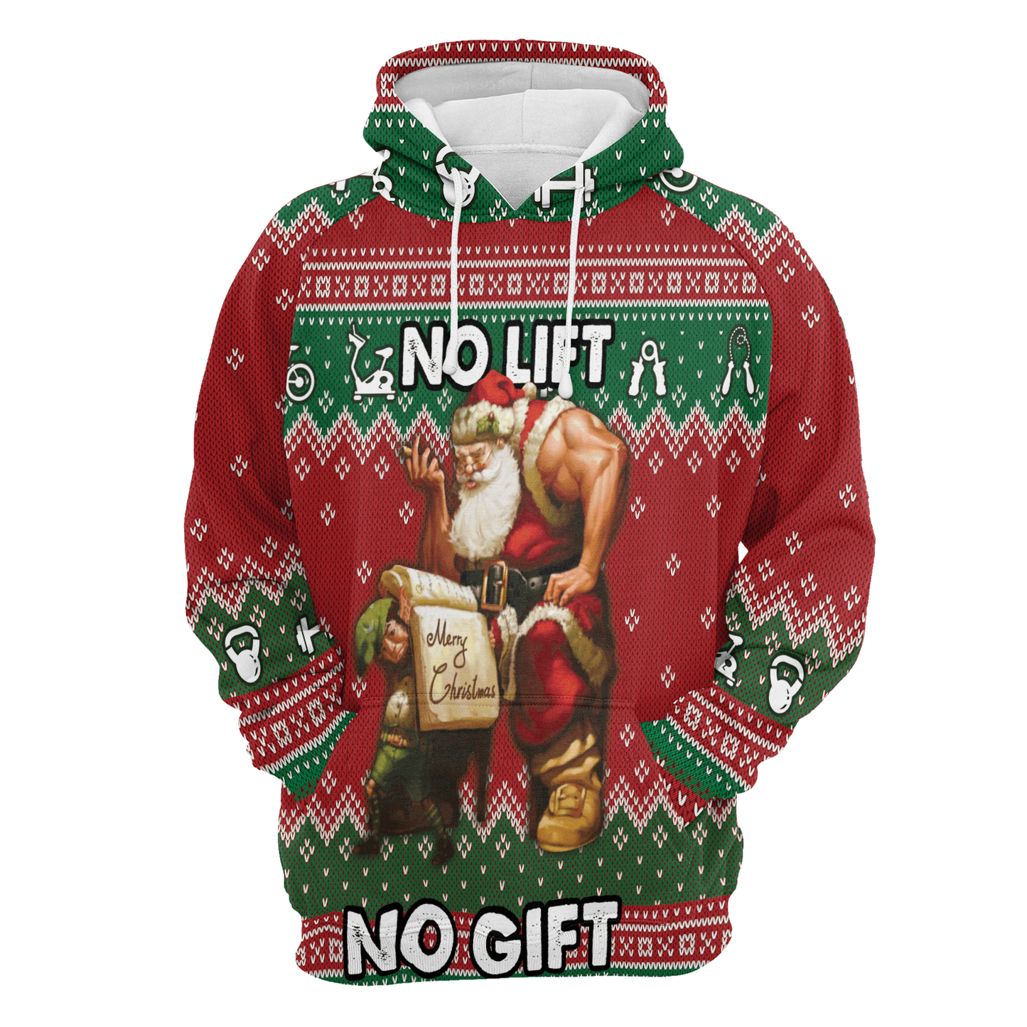 No Lift No Gift All Over Print Unisex Hoodie