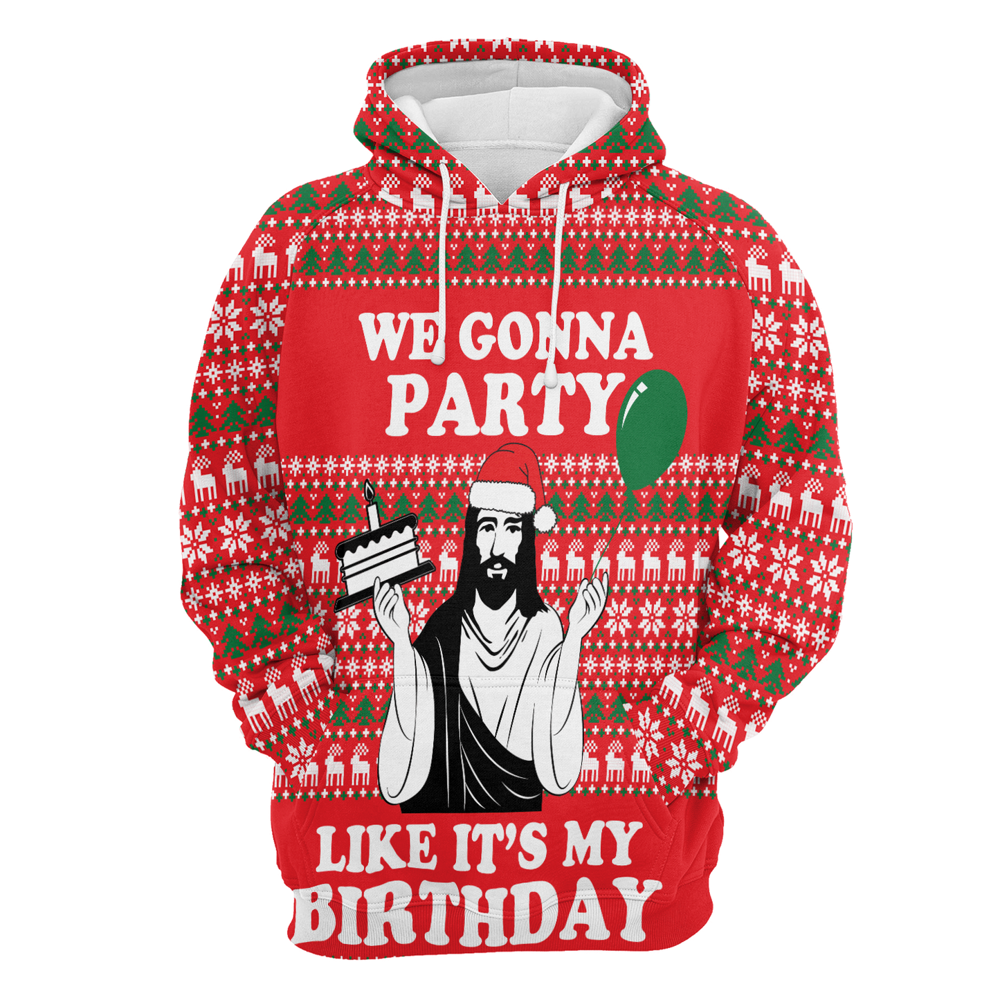 Christian Party All Over Print Unisex Hoodie