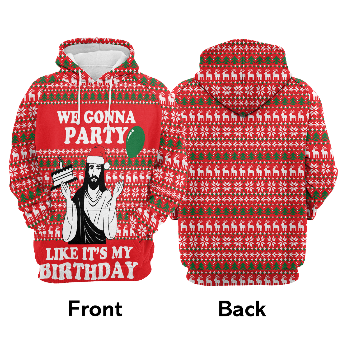 Christian Party All Over Print Unisex Hoodie